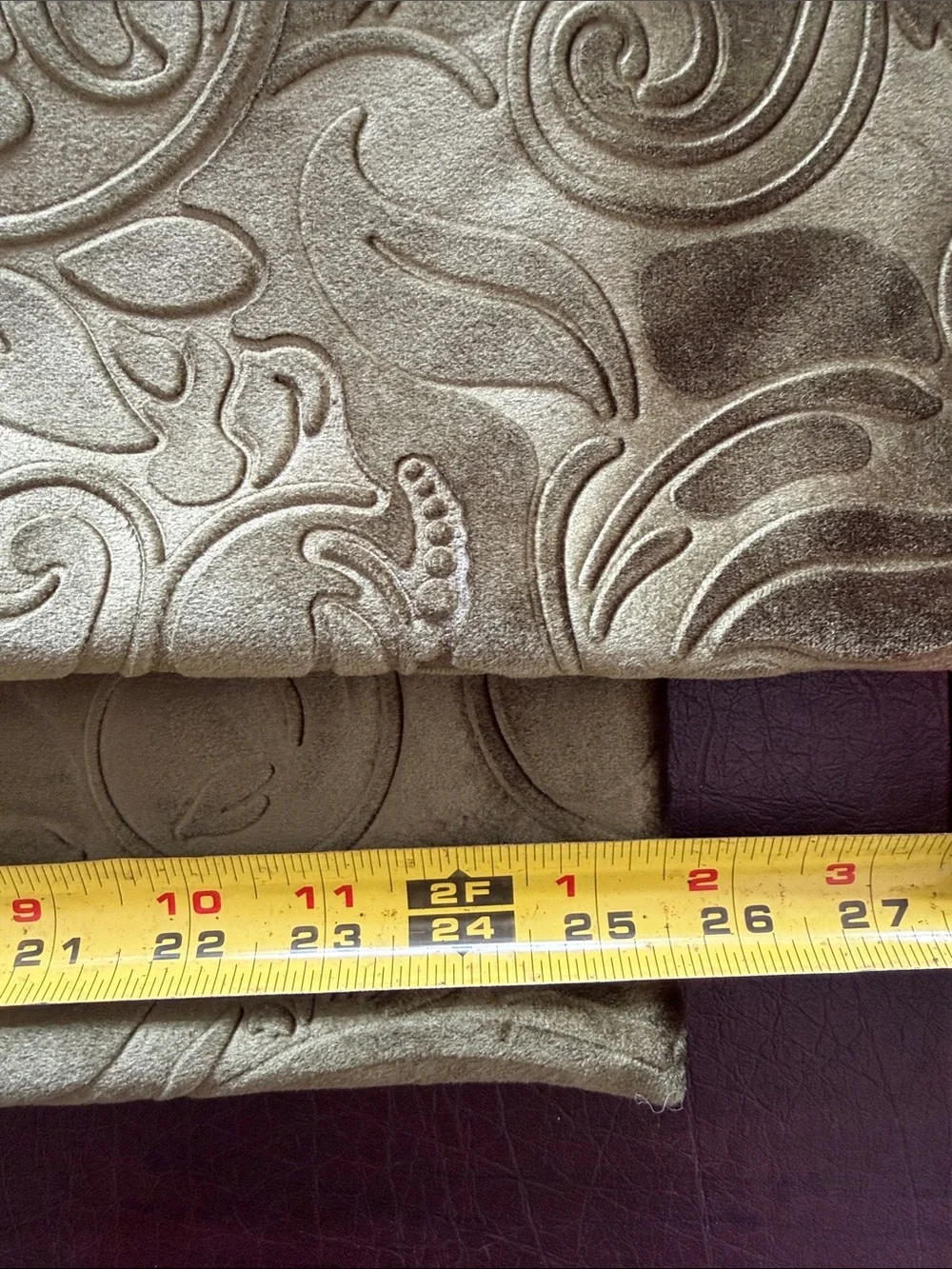 Decorative Paisley Velvet Accent Pillow Cover - Olive Green Color Set of 2
